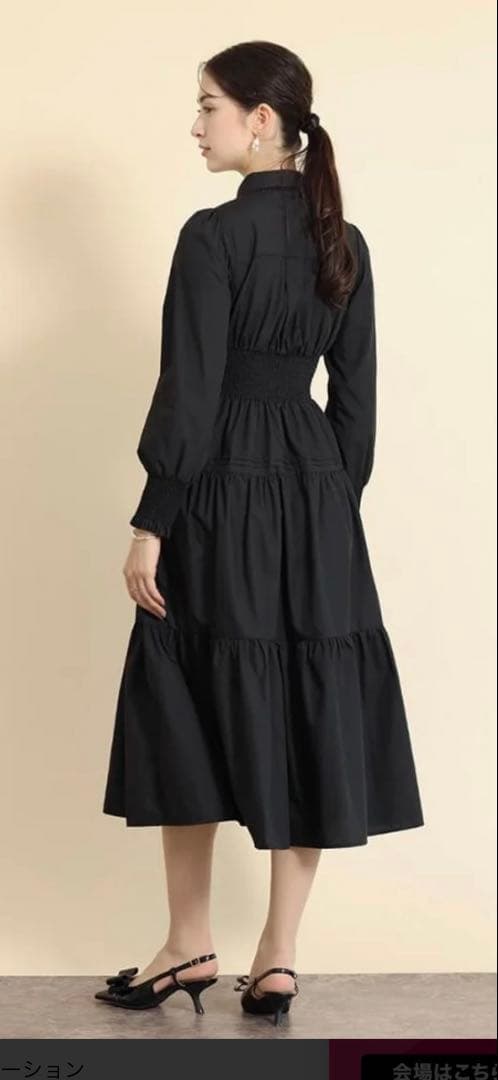 FENNELシャツワンピース　新品タグ付き　ブラック