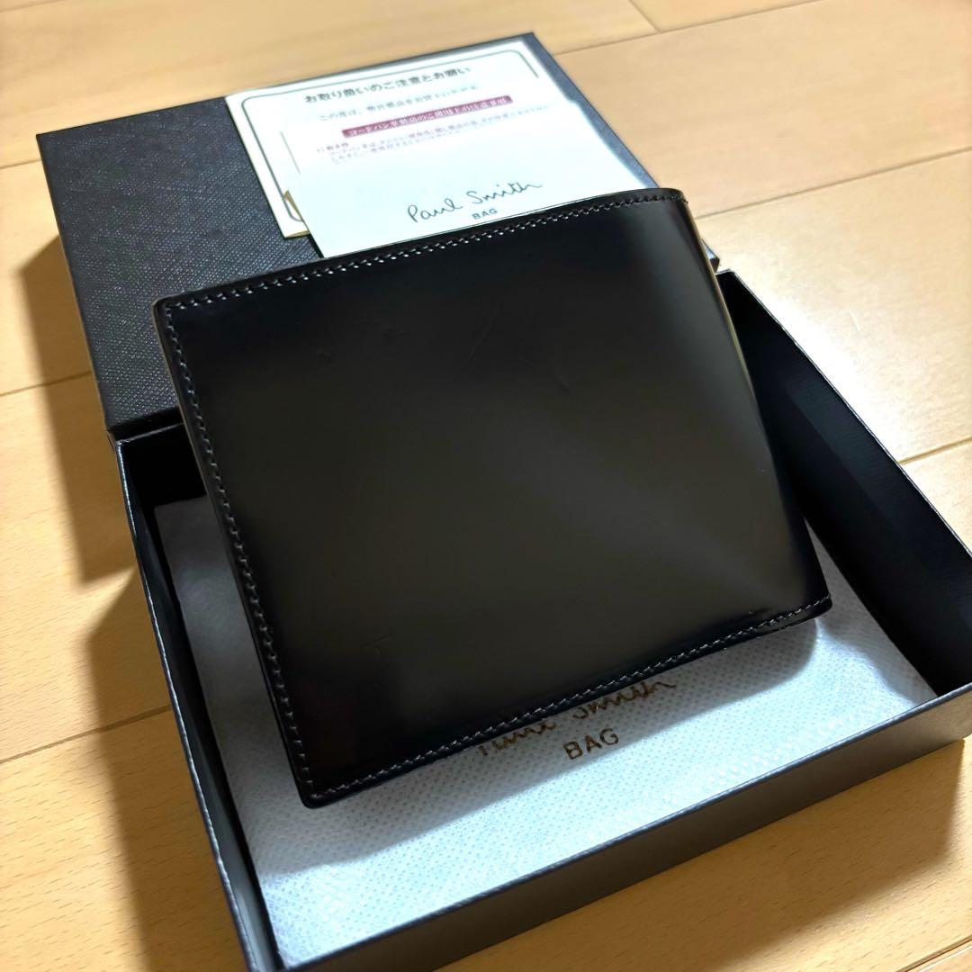 Paul Smith コードバン　二つ折り財布　現行品　最上位　ほぼ未使用　黒