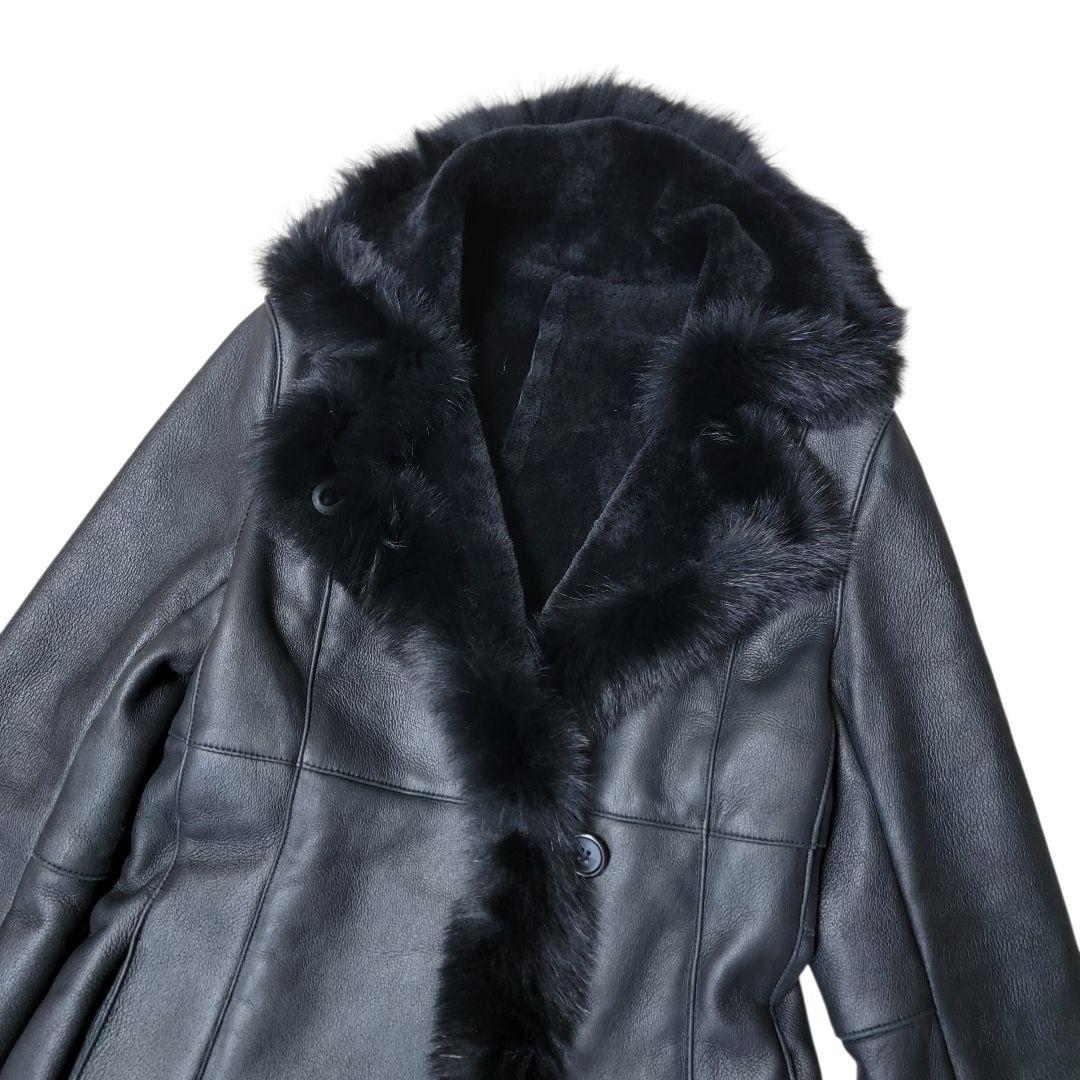 ​極美品 Tu boujours de cuse フォックス切替 ムートンコート