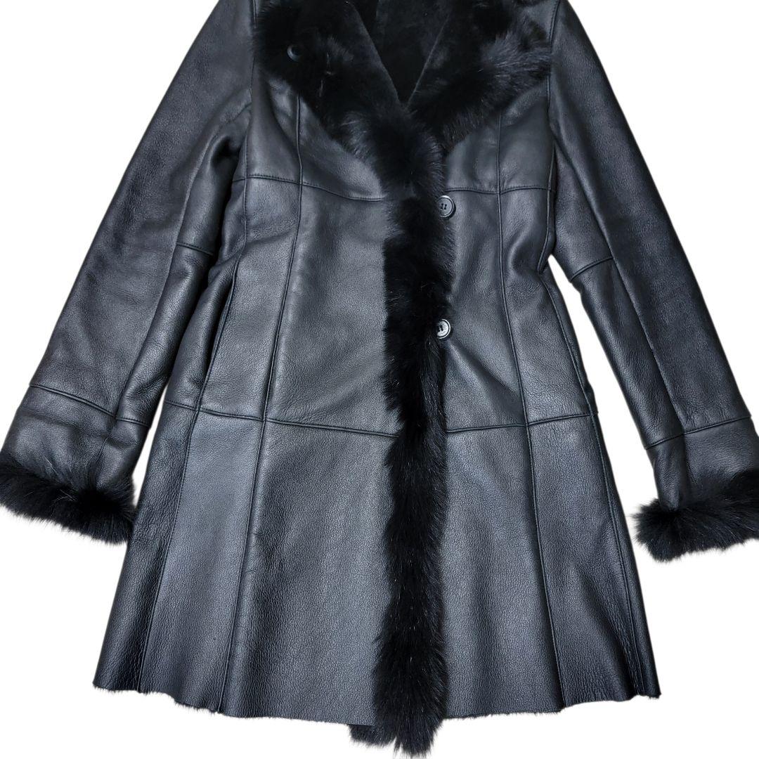 ​極美品 Tu boujours de cuse フォックス切替 ムートンコート