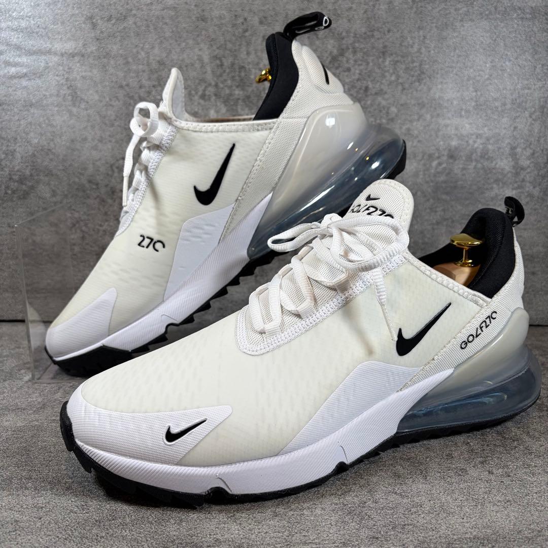極美品　NIKE ナイキ　エアマックス270 G ゴルフシューズ　白 28.5