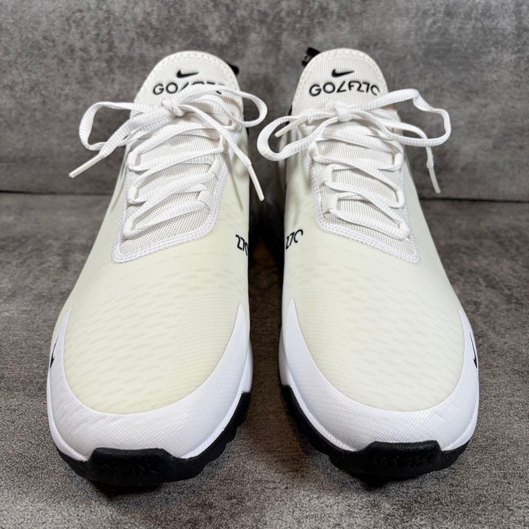 極美品　NIKE ナイキ　エアマックス270 G ゴルフシューズ　白 28.5