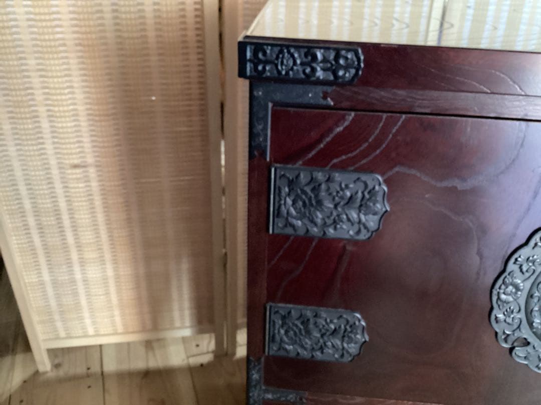 [智花] 時代箪笥　民芸箪笥　装飾金具　整理箪笥