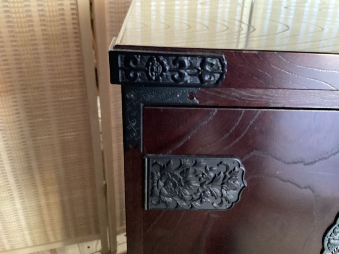 [智花] 時代箪笥　民芸箪笥　装飾金具　整理箪笥