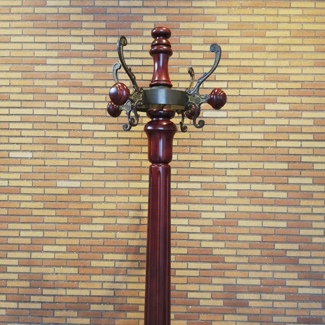 Φ【美品】karimoku カリモク家具 高級ポールハンガーラック アンティーク