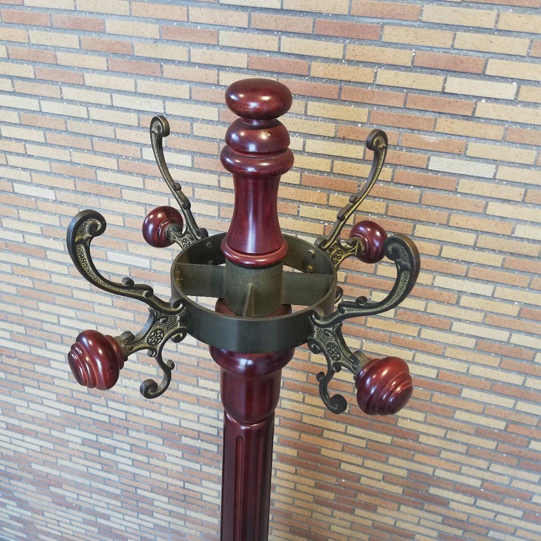Φ【美品】karimoku カリモク家具 高級ポールハンガーラック アンティーク