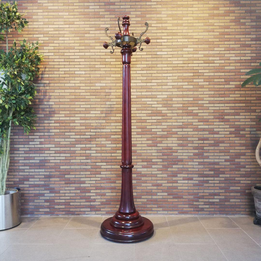 Φ【美品】karimoku カリモク家具 高級ポールハンガーラック アンティーク