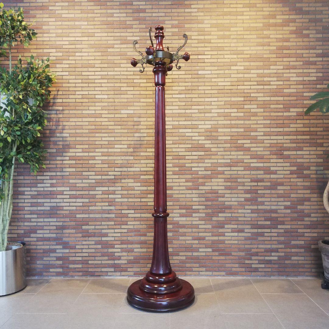 Φ【美品】karimoku カリモク家具 高級ポールハンガーラック アンティーク