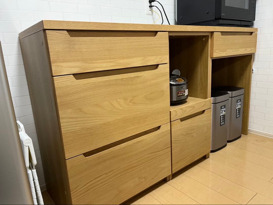 【最終値下げ】unico LOM カップボード　キッチン収納　w1600 ウニコ