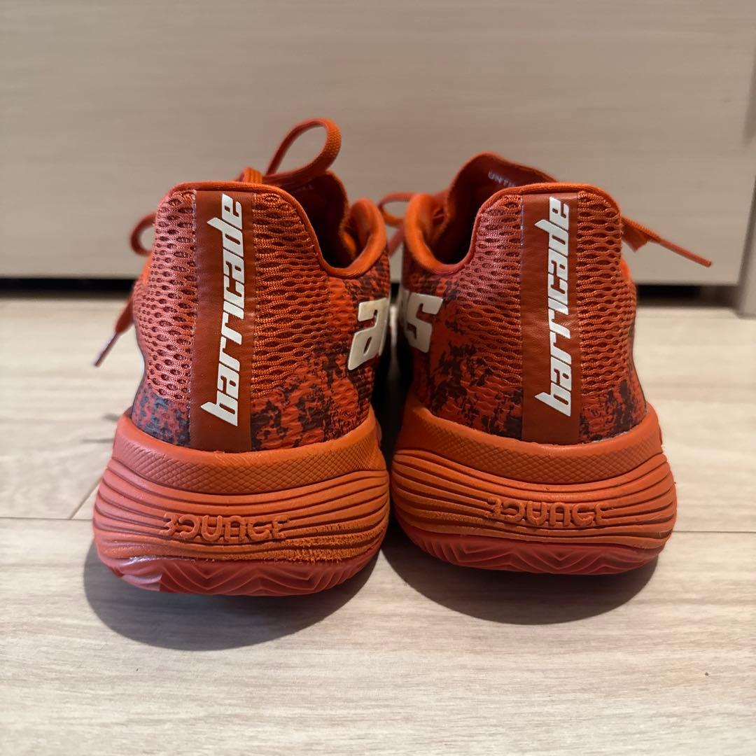 【完売品】限定モデル アディダス バリケード テニスシューズ 27.5cm 赤