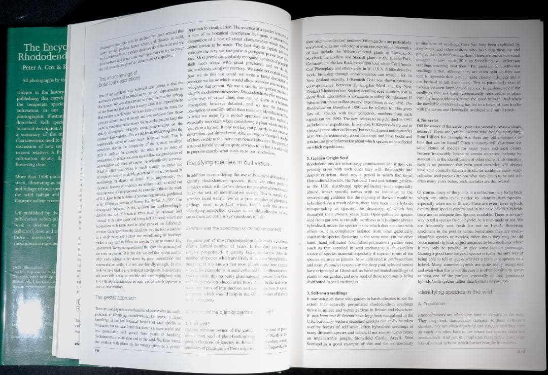 原種ツツジ属辞典 The Encycl. of Rhododendron sp.