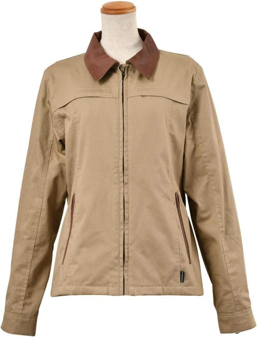 【得★59％引】ロッソ ROJ-94 ベージュ（L）レザーカラージャケット