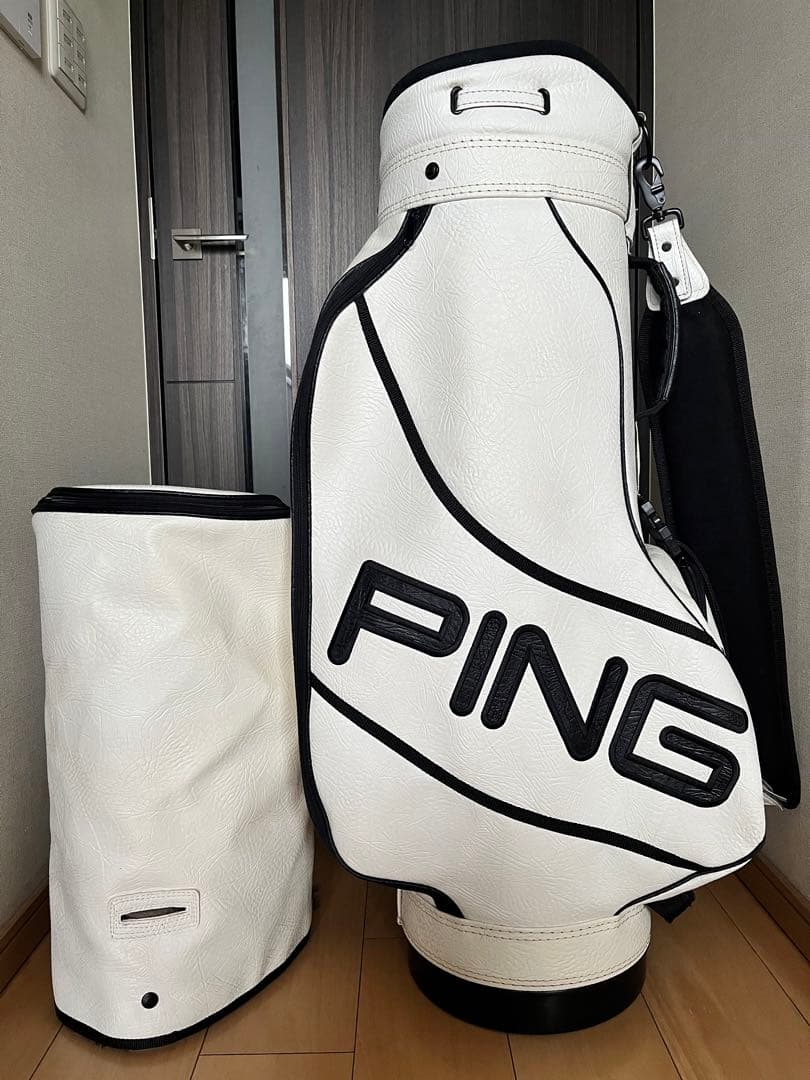 激レア！超美品！PING ピン　ヴィンテージ　キャディバッグ　レザー　激シブ希少