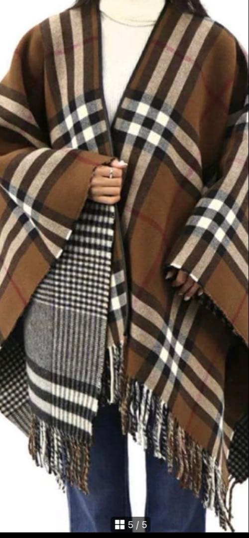 Burberry バーバリー　ケープ　ポンチョ
