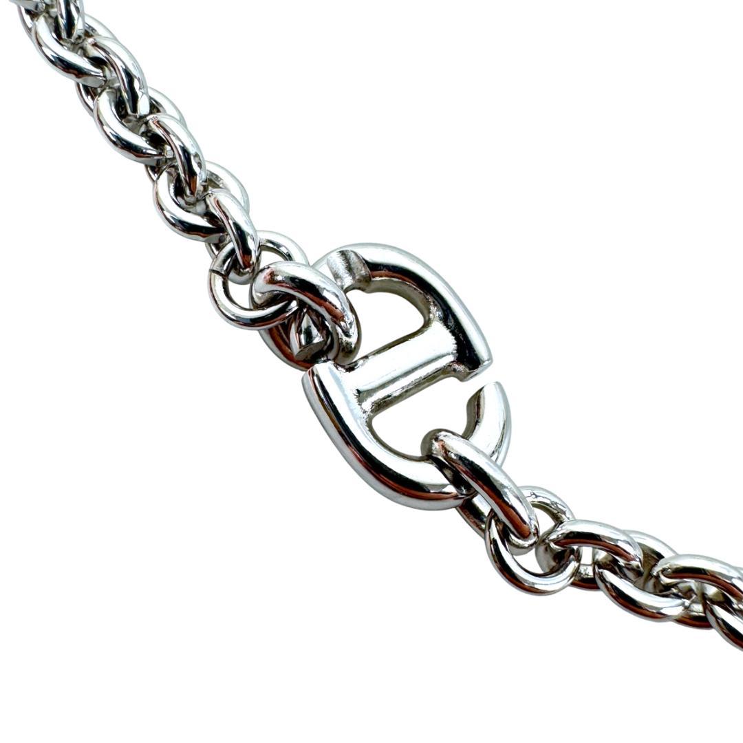 Christian Dior ダブルチェーンネックレス CD NECKLACE