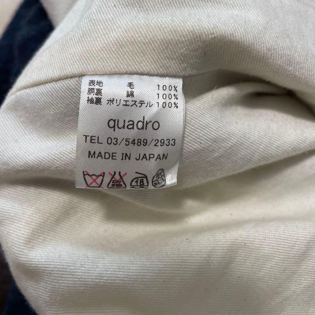 quadro ウール ジャケット カバーオール アウター エルボーパッチ