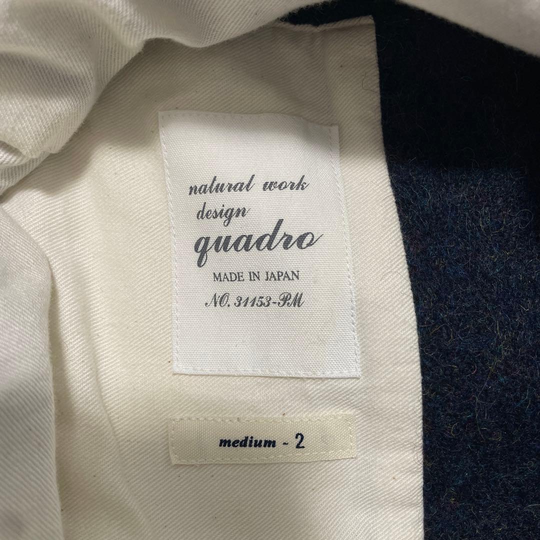quadro ウール ジャケット カバーオール アウター エルボーパッチ