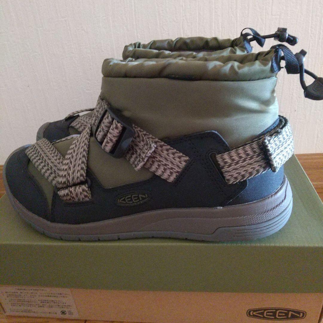 KEEN フッドゼラウォータープルーフ防水ブーツ メンズ オリーブ/ブラック