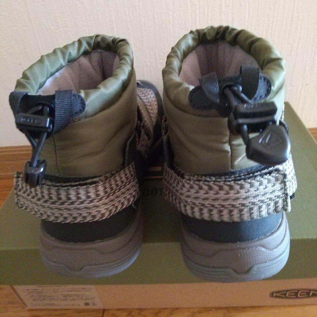 KEEN フッドゼラウォータープルーフ防水ブーツ メンズ オリーブ/ブラック