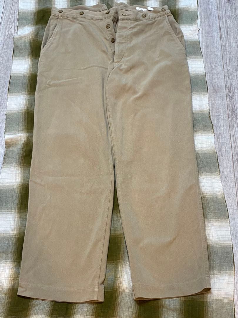 COMOLI コットンツイル オーバーパンツ　サイズ0