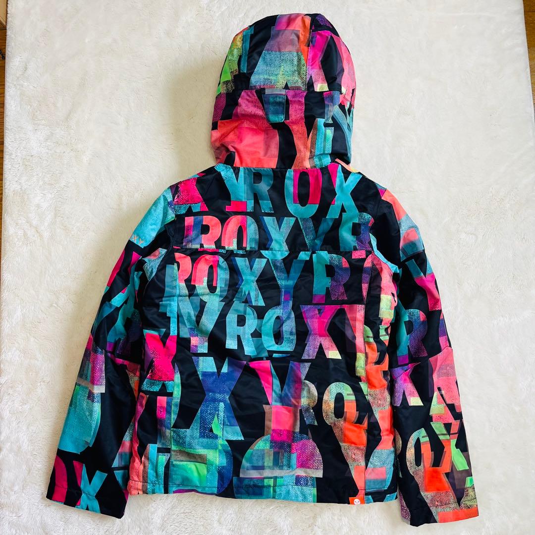 【美品✨】ROXY　スノボウェア　上下セット　L　M 総柄　ロゴ　ピンク