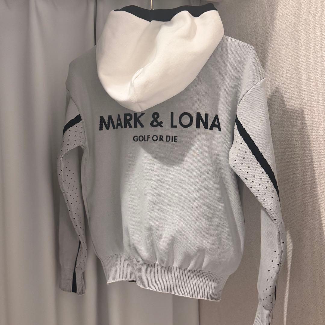 【極美品】MARK&LONA フルジップ ニットパーカー 38