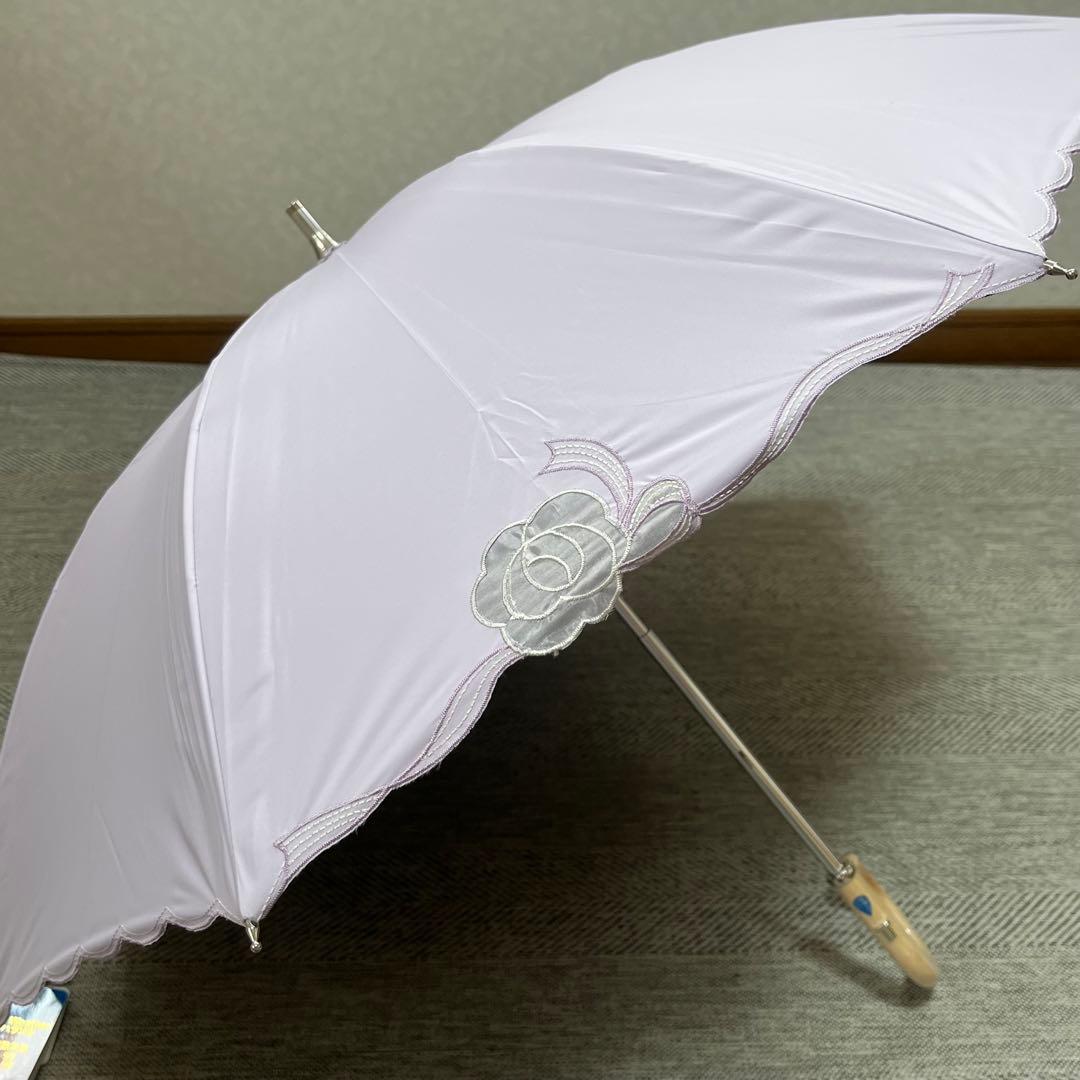極美品タグ付き　ランバンコレクション　晴雨兼用UVパラソル　日傘