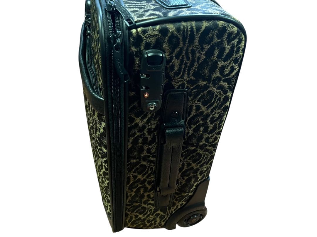 未使用 ロエン 豹柄 レオパード柄 キャリーケース スカルロゴ ROEN