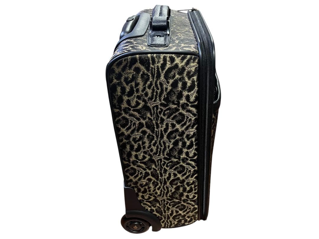 未使用 ロエン 豹柄 レオパード柄 キャリーケース スカルロゴ ROEN