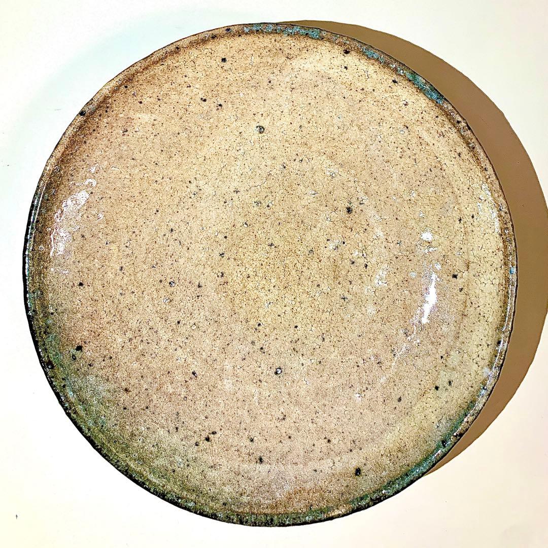 【八田亨】　作　七寸白掛皿