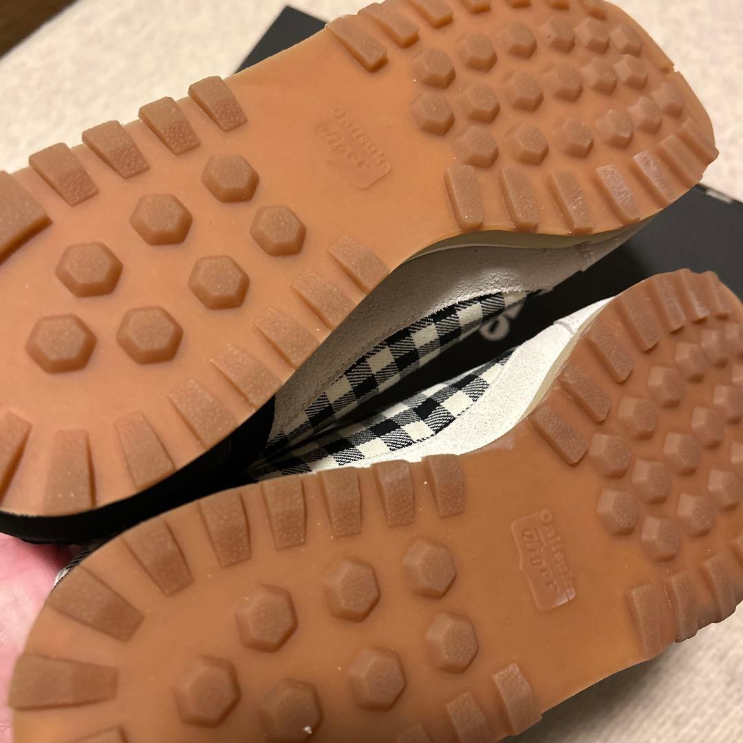 オニツカタイガースニーカー新品25cmギンガムチェック