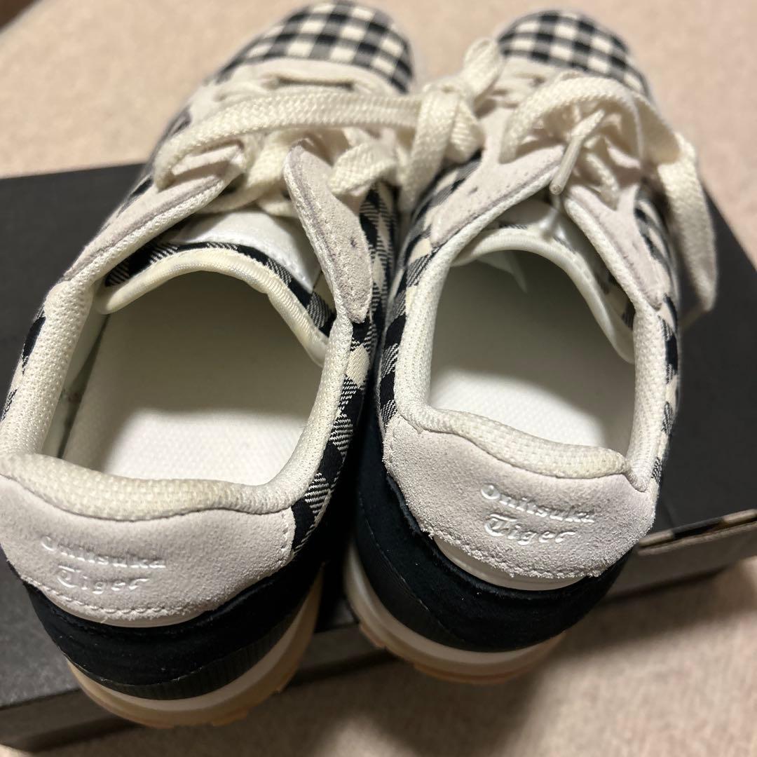 オニツカタイガースニーカー新品25cmギンガムチェック