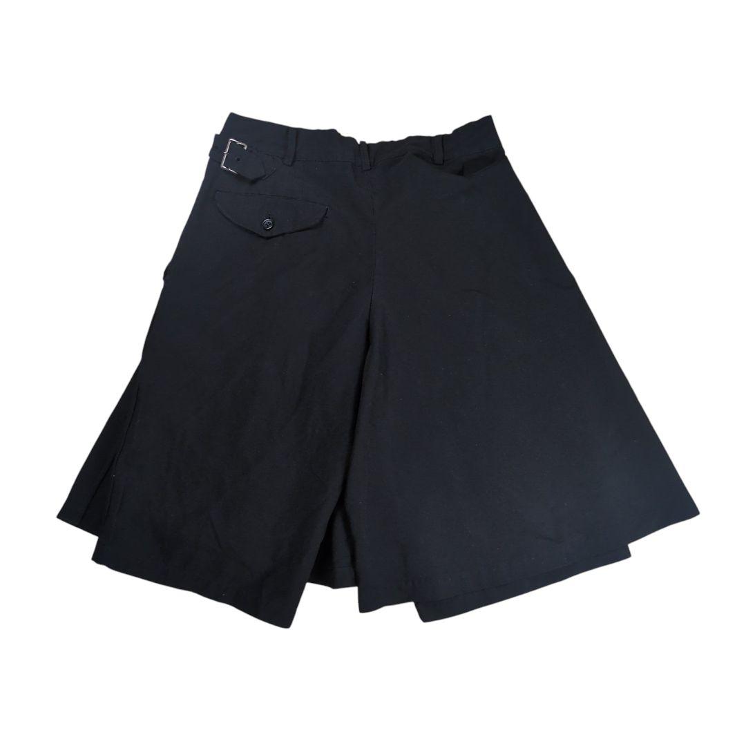 【希少】ブラックコムデギャルソン プリーツ エステルラップショートパンツ