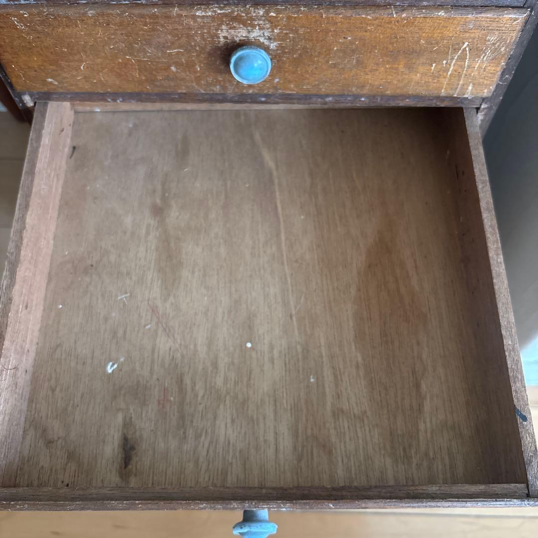 【専用です】　　アンティーク　引き出し7段 小物入れ 古道具 木製 昭和　レトロ