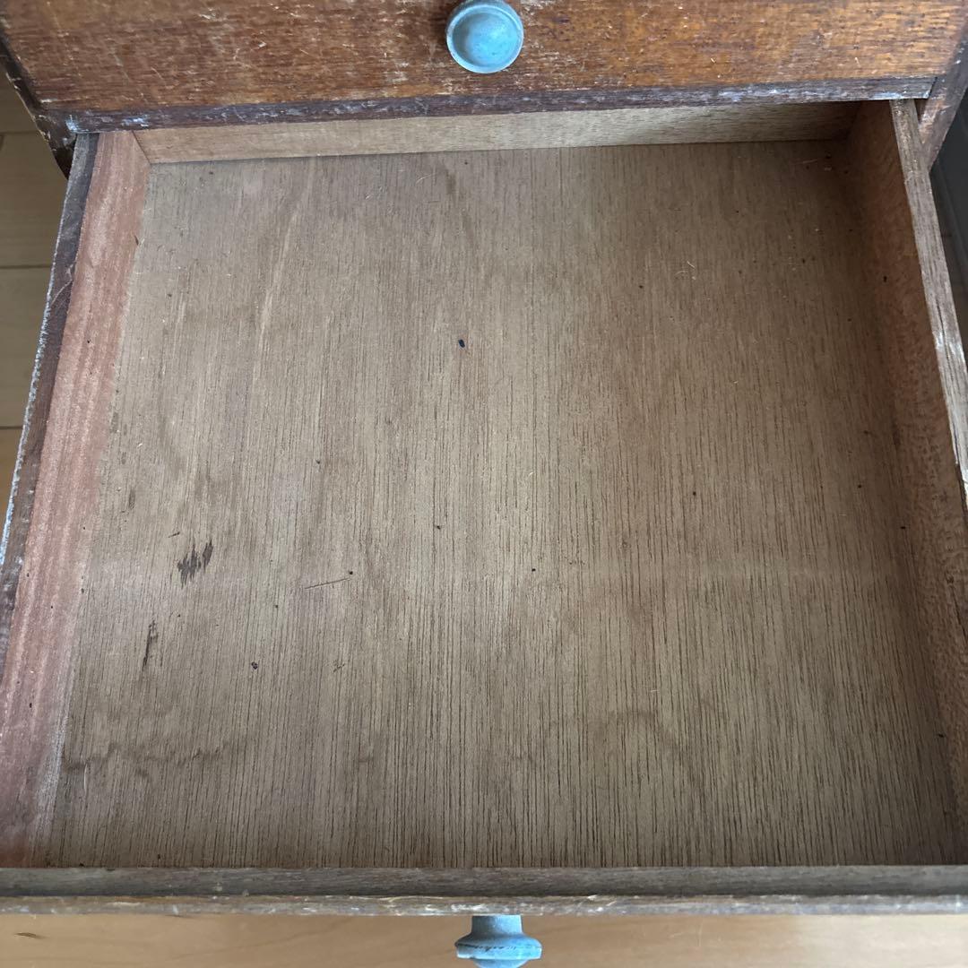 【専用です】　　アンティーク　引き出し7段 小物入れ 古道具 木製 昭和　レトロ