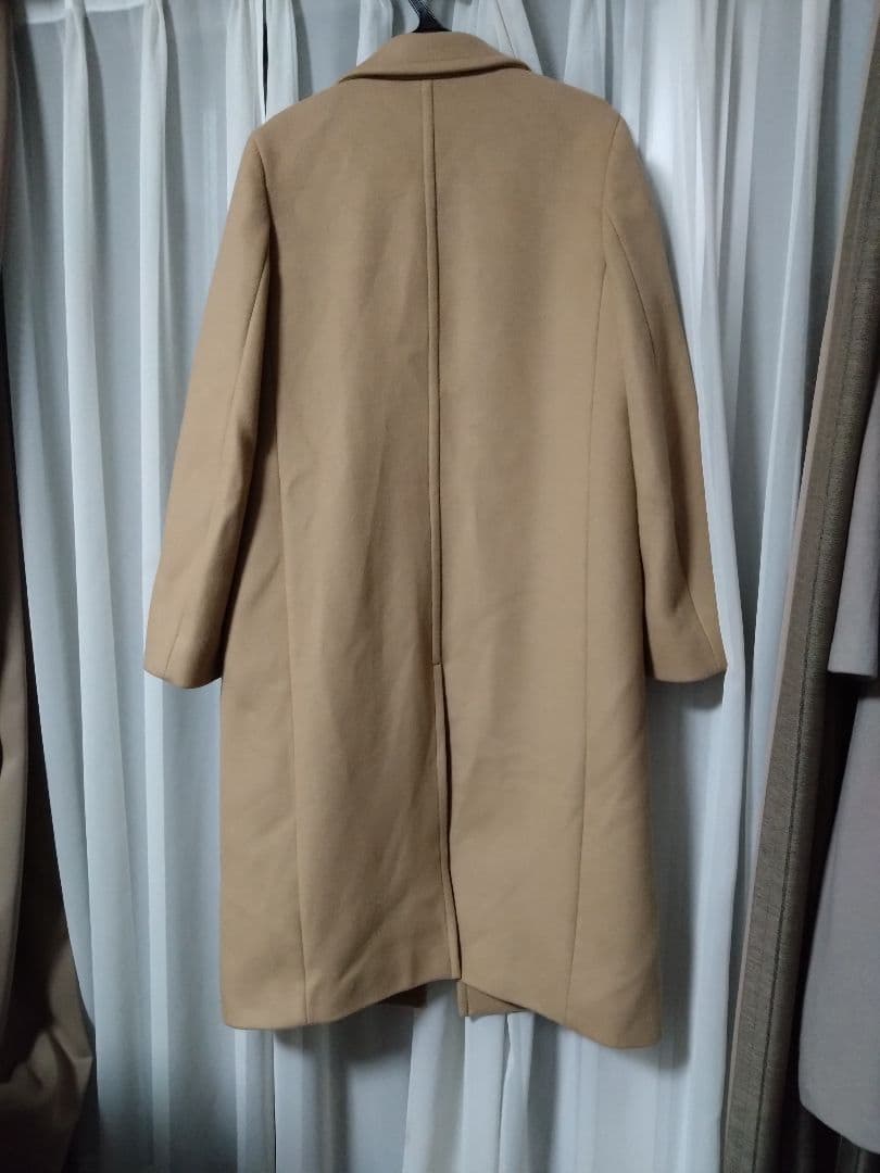 ICB Shell Melton チェスターコート ロング丈 キャメル