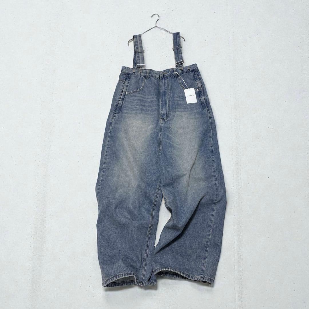 新品タグ付きAGAWD デニムオールインワン サロペット F