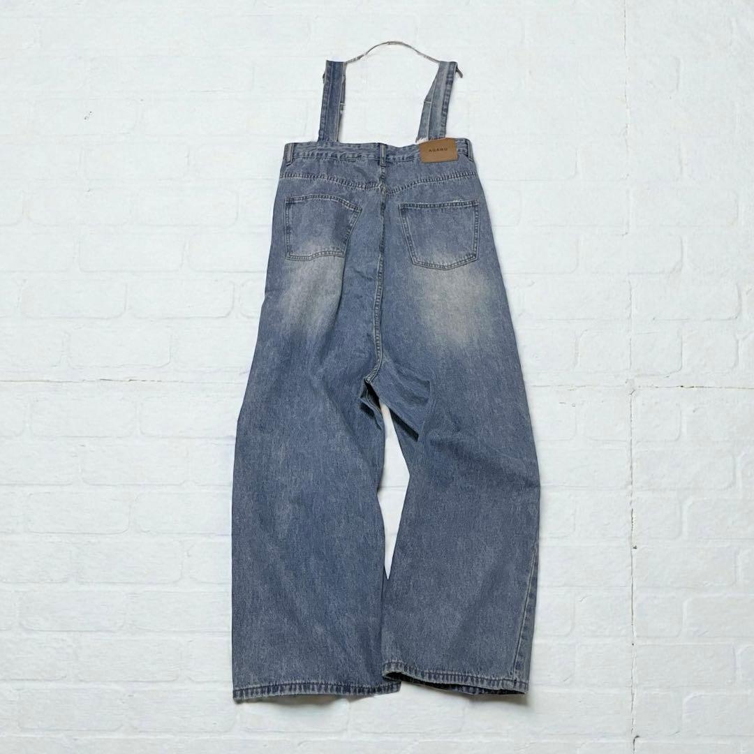 新品タグ付きAGAWD デニムオールインワン サロペット F