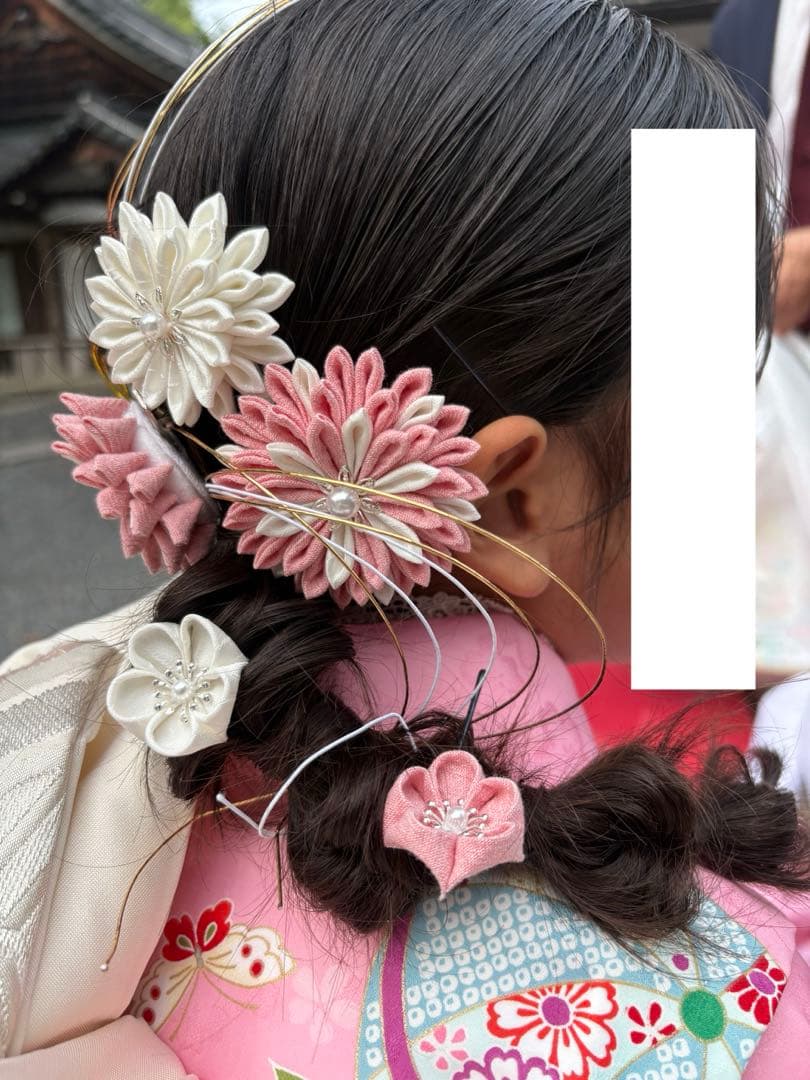 七五三フルセット　7歳　着物　四つ身　作り帯