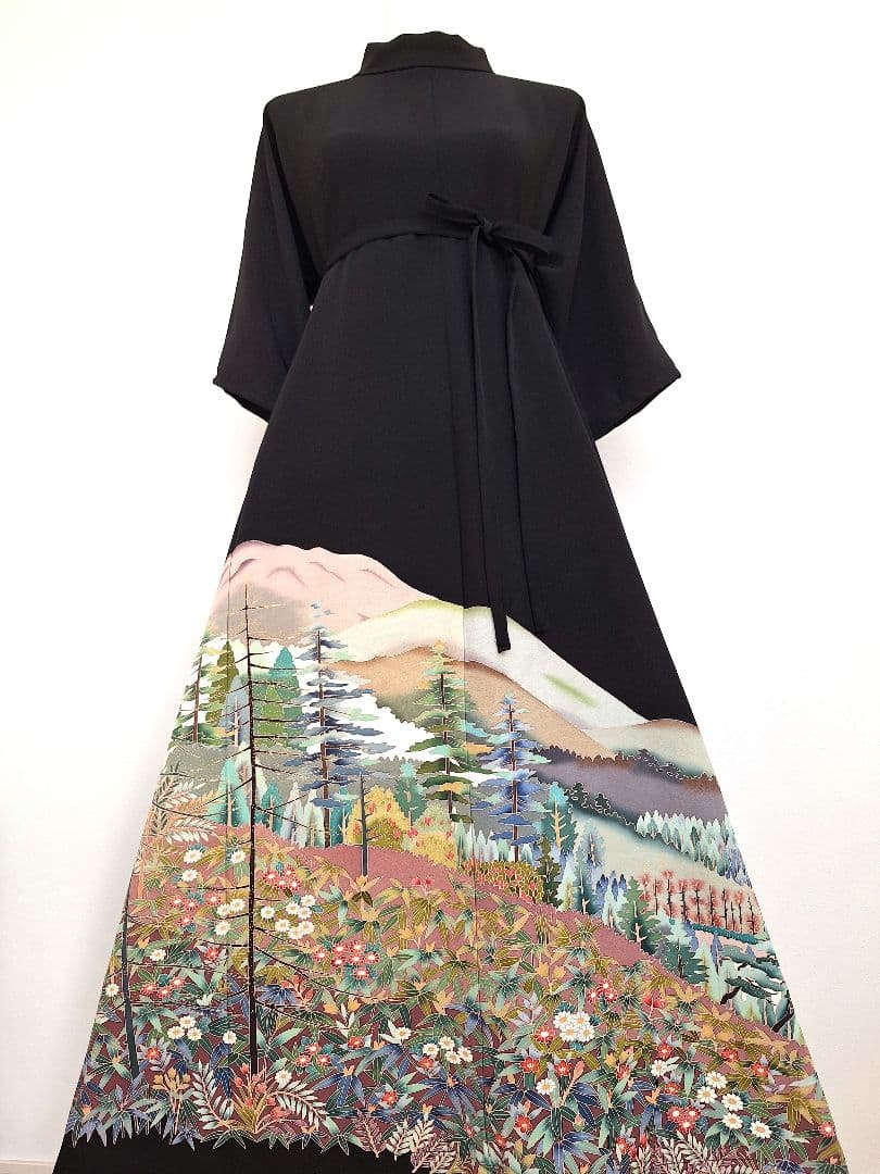 着物リメイクワンピース3701