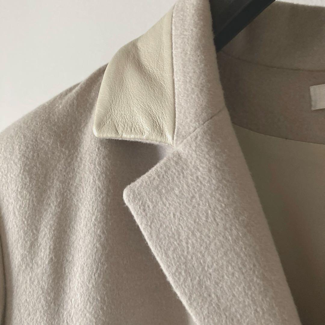 ポールカ＊上質カシミヤアンゴラウールコート＊ミルクベージュ