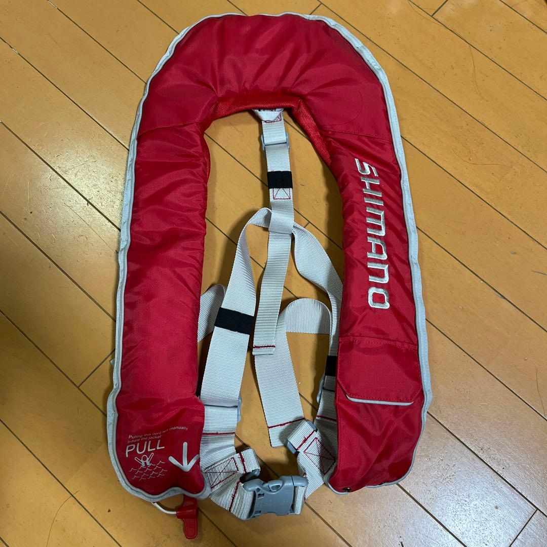 SHIMANO 膨張式ライフジャケット レッド