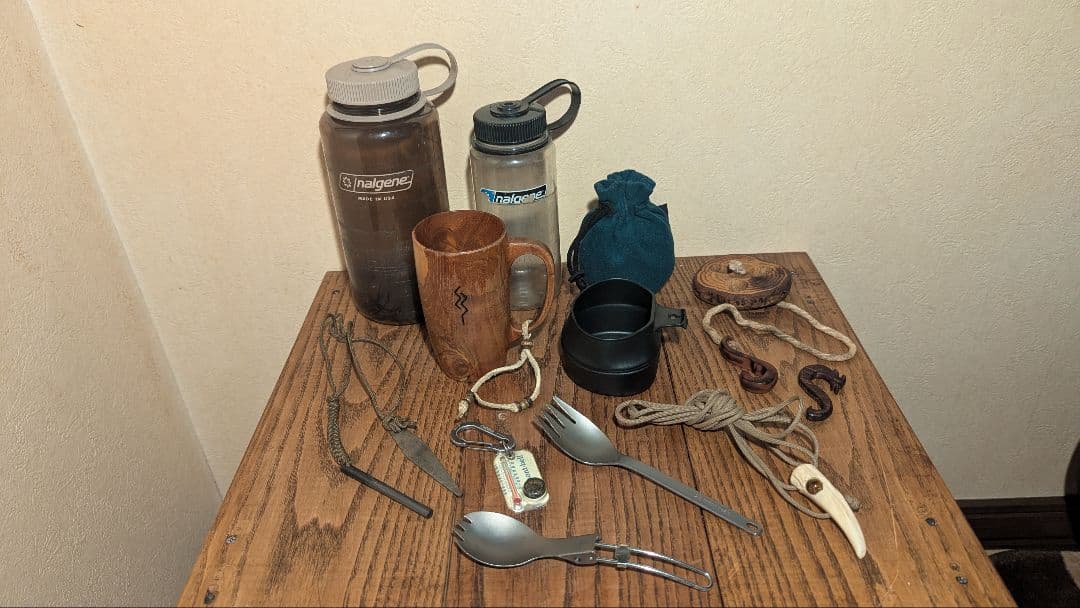 ソロキャンプ道具　ブッシュクラフトスタイル