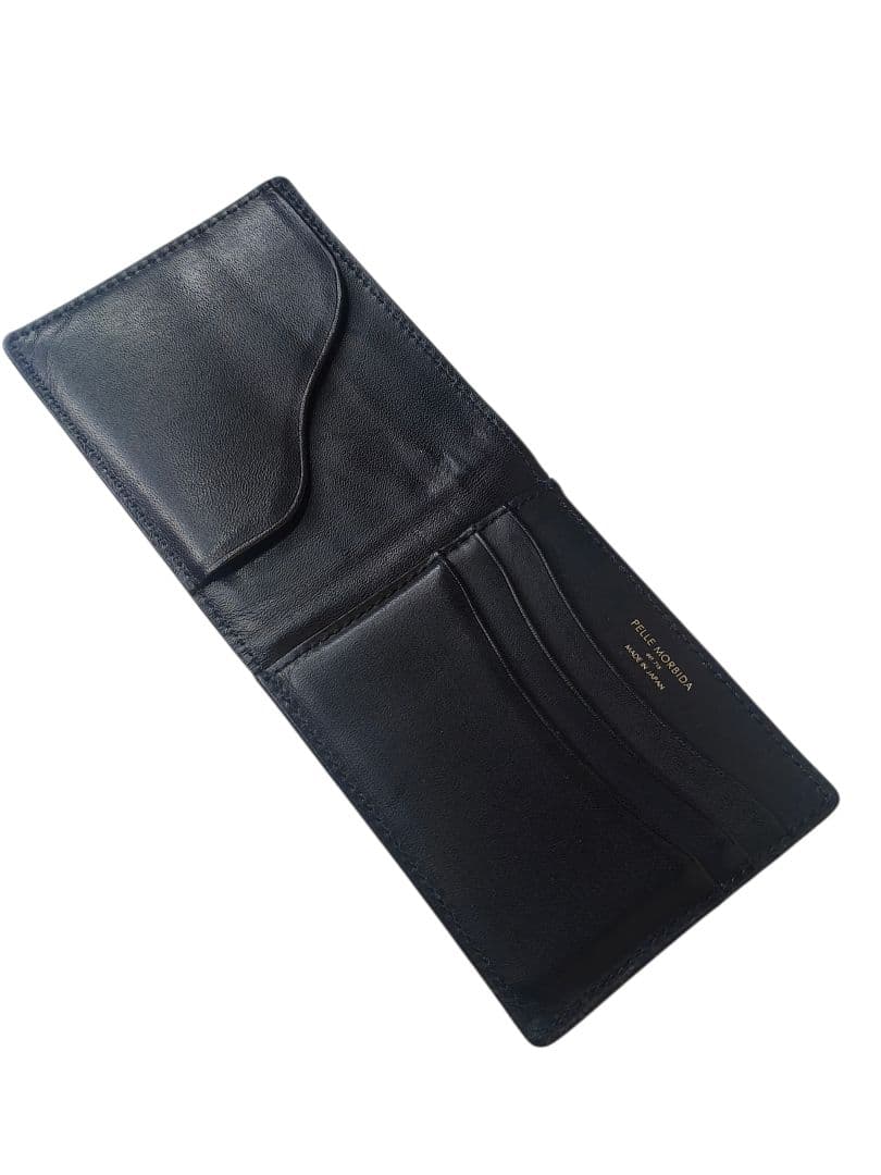PELLE MORBIDA 黒 二つ折り財布 バルカ