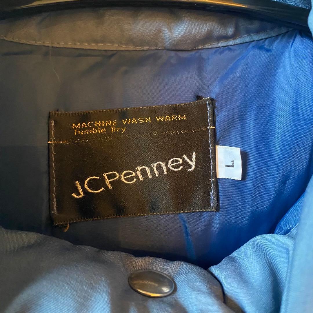 古着 70s.80'S JCPENNY ハイネック ダウンベスト スナップボタン