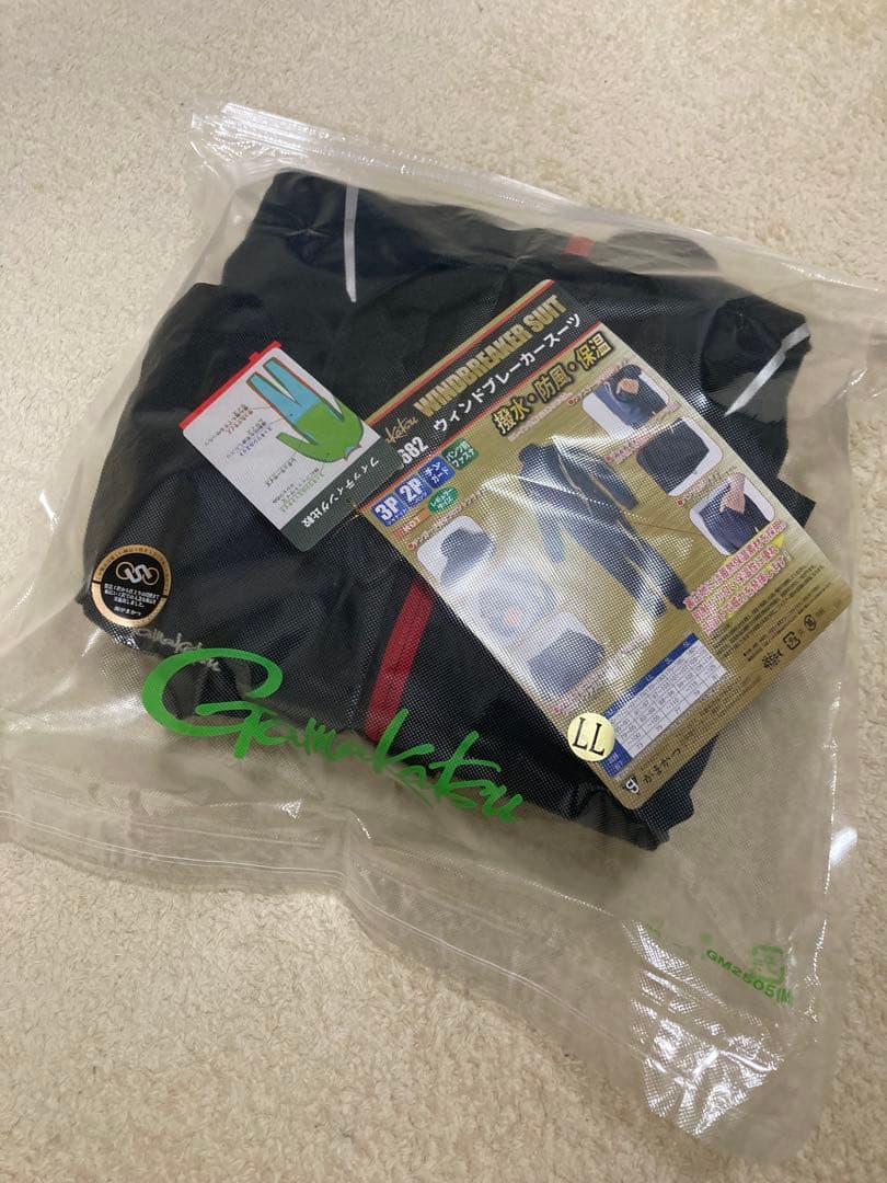 新品　がまかつ　ウィンドブレーカースーツ　サンライン釣武者ゴアテックスミドラー