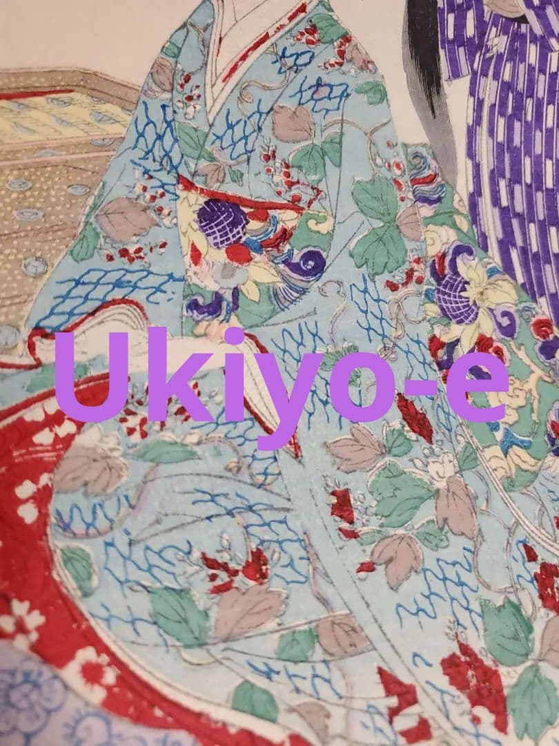 【浮世絵版画】揚州周延『千代田の大奥 お櫛あげ』三枚続きUkiyo-e