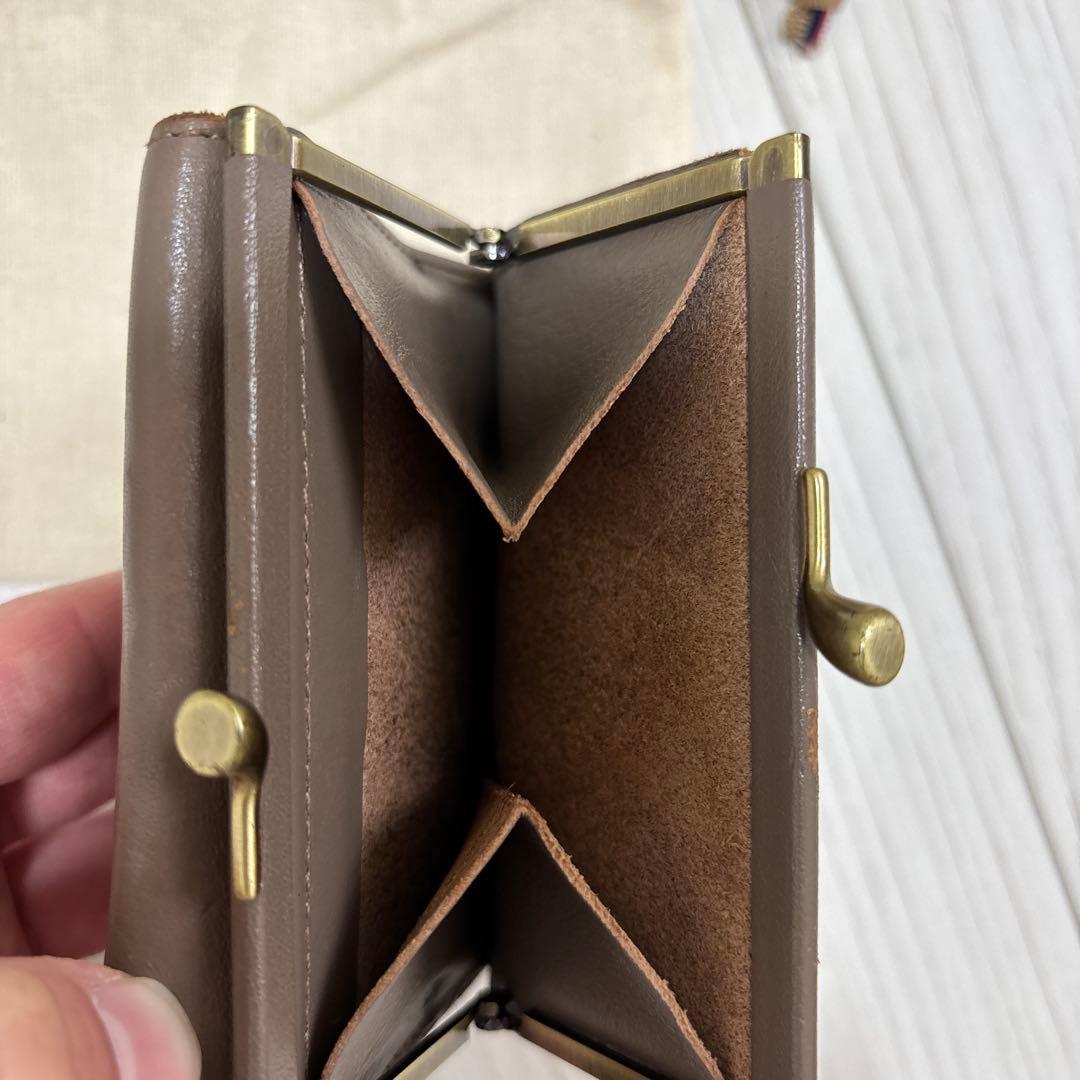 IL BISONTE 二つ折り財布 グレー