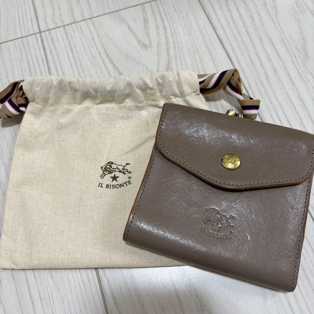 IL BISONTE 二つ折り財布 グレー