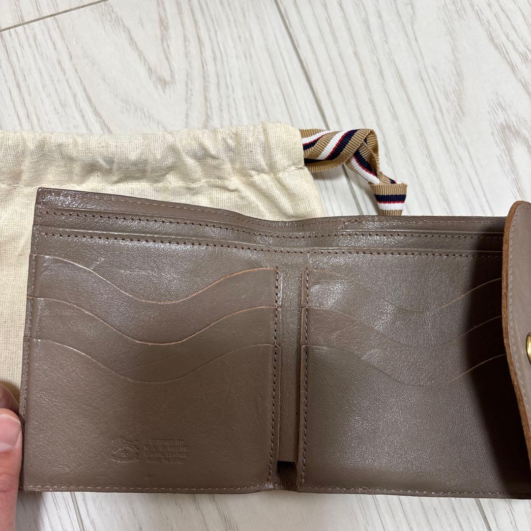 IL BISONTE 二つ折り財布 グレー